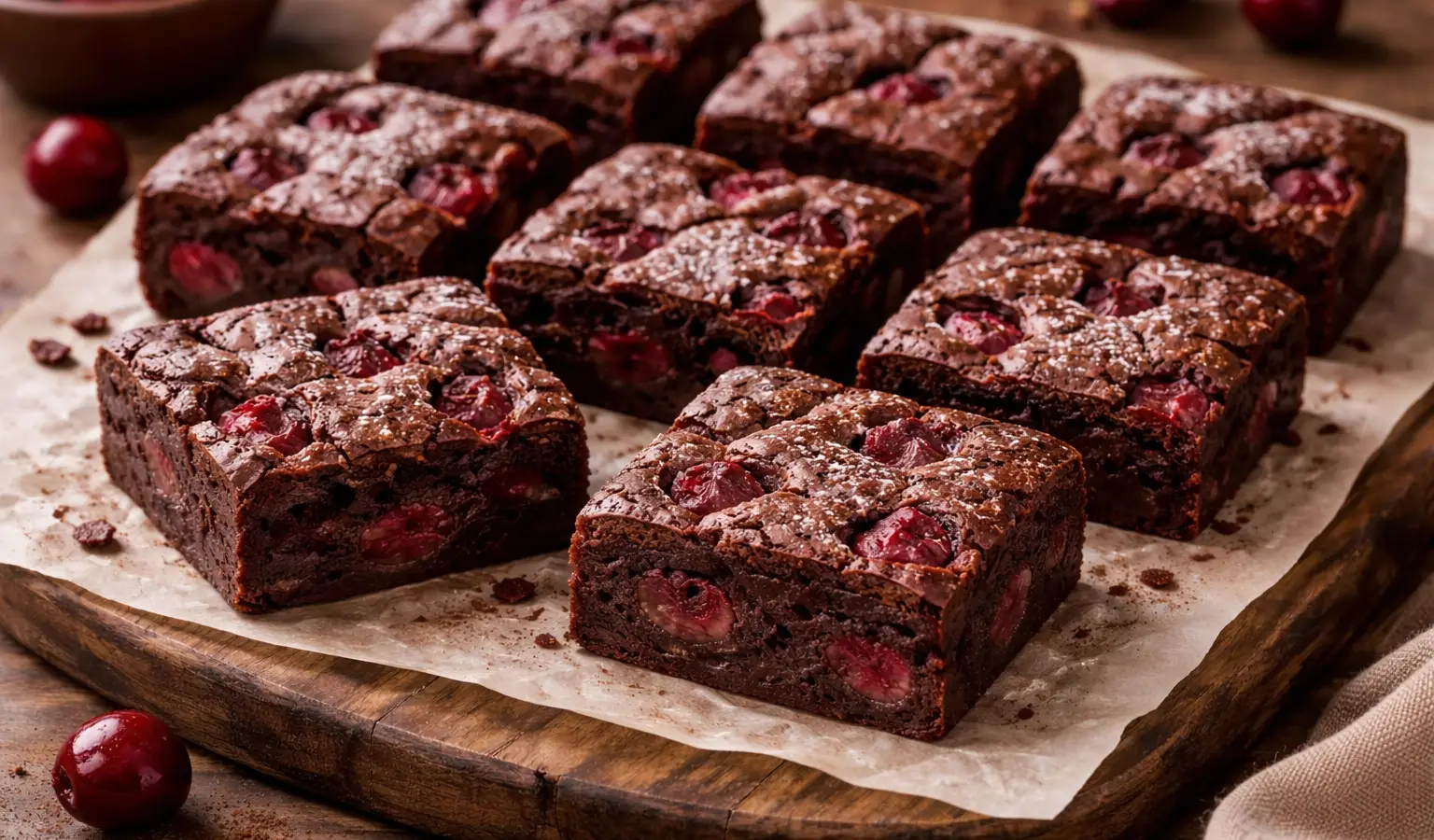 Brownie z wiśniami