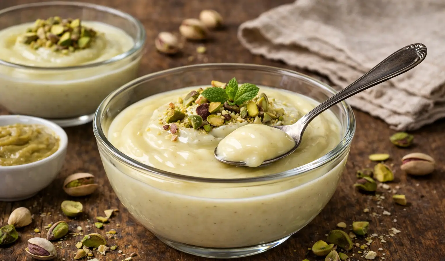 Budyń pistacjowy