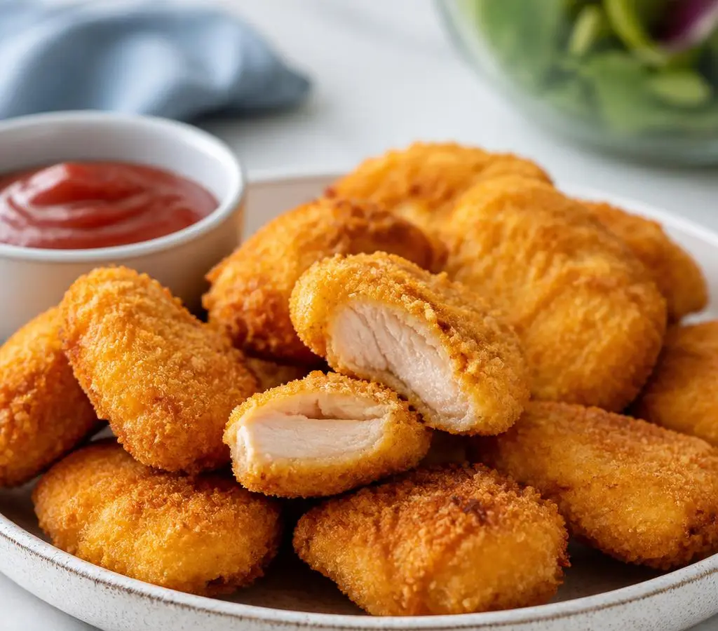 Nuggetsy z kurczaka w chrupiącej panierce kukurydzianej